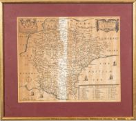 BLOME, Richard - A Mapp of Devon Shire With it's Hundreds:.