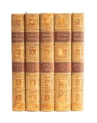 EVELYN, John : Memoirs of John Evelyn, Esq. F.R.S ... William Bray(editor) 5 vol. set, 9 plates inc.