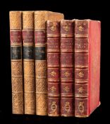 WARREN, Samuel - Ten Thousand A-Year : 3 vols, full tan calf rubbed, 8vo, William Blackwood, 1841.
