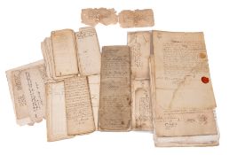DEVON MANUSCRIPTS : a collection of mainly single sheet legal document on paper, petitions,
