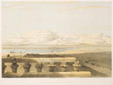 ROBERTS, David - Two large lithographs:, being 