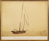 A late 19th century photograph 'Prince of Wales 'Aline' Jubilee Race 1887' by West & Son,