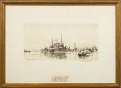 * Willam Ashton [1881-1965]- 'The Gateway to the East',:- etching, signed in pencil lower right,