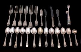 A collection of various Ocean liner silver plated flatwares: various companies and makers