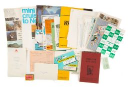 A collection of ephemera for the British India Line 'Northern Cruise No.