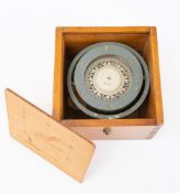 A cased Sestral 3 inch liquid filled compass: No. 6173, the case 10.5 x 15.5 x 15.5cm.