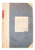 An early 20th century manuscript midshipman's journal for HMS Ramillies,