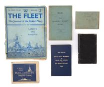 A Royal Navy Gunnery Book and gunnery text book o/s D Leyland RN: together with Royal Naval Book of