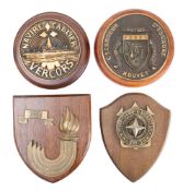 A bronze wardroom badge for the French destroyer 'Bouvet' (D624: together with another for the