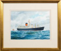 Andrew Dibben (XX-XXI) 'Saxonia': watercolour signed and dated lower right '2000',