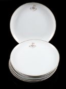A set of six HMS Victory porcelain side plates by Fukagawa Arita,