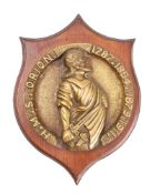 A bronze wardroom badge for the Royal Navy Orion-class dreadnought battleship HMS 'Orion': cast