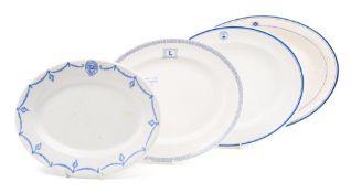 Four pieces of ocean liner tableware: comprising a J & J Denholm, Ltd.