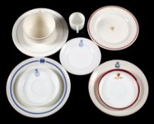 A group of various Ocean Liner and Naval tablewares: including Royal Navy Admiralty and others (a