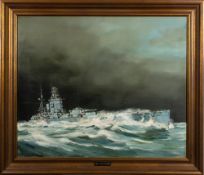 * Ian Lowe [20/21st Century]- Force Ten Decreasing,:- signed and dated '77 oil on canvas,
