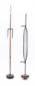 An 18th Century basket spit powered by a spit jack:, 137cm long.