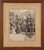 Fred Pegram [1870-1937]- Christmas Shopping,