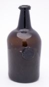 An early 19th century dated sealed wine bottle 'Gd.