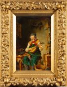 H. Pierre [19/20th Century]- The Mandolin Maker; A Tasty Biere,:- a pair, both signed H.