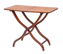 A Victorian mahogany coaching or butler's table,