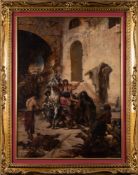 Edmond Louis Dupain [1847-1933]- A warrior leaving for battle,