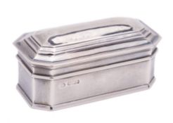 An Edward VII silver desk top casket, maker William Hutton & Sons Ltd, Sheffield,