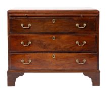 An early George III mahogany bachelor's chest of drawers, circa 1760,
