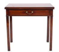 A George III mahogany tea table:, circa 1760,