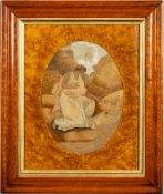 A Regency silkwork picture,