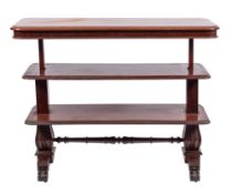 A Victorian mahogany metamorphic buffet, mid 19th century,