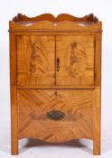 A George III mahogany night commode, circa 1775,