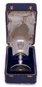 An Elizabeth II Prince of Wales commemorative silver goblet, maker P Ltd, London, 1969: inscribed,