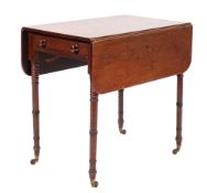 A George III mahogany Pembroke table, circa 1800,