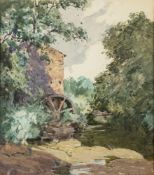 William Tatton Winter [1855-1928]- Cothertstone Mill, Yorkshire,:- signed bottom right watercolour,