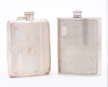 A George V silver hip flask, maker William Neale & Son Ltd, Birmingham,