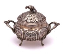 A Continental silver sugar basin and cover,