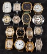 A ladies cocktail watch stamped 0.