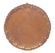 An Edward VII silver salver, maker William Hutton & Sons Ltd, Sheffield,