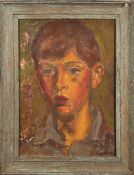 Bernard Meninsky [1891-1950]- Portrait of a boy, head and shoulders,