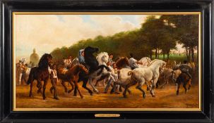 Sidney Grant [19/20th Century] after Rosa Bonheur- The Horse Fair signed and dated 1898 bottom