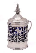 A George III silver mustard pot, maker Thomas & Jabez Daniell, London, 1773: initialled,