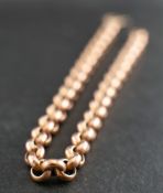 A belcher-link bracelet,: the clasp stamped '375' with Italian control marks, length ca.