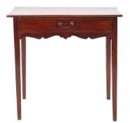 A George II mahogany side table, mid 18th century,
