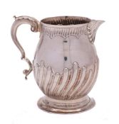An Elizabeth II silver jug, London assay office, London, 2022: of ovoid form,