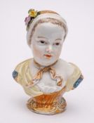 A Dresden porcelain kinderbust after the Meissen original: probably Helena Wolfsohn,