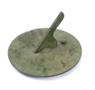 Bate, London, a bronze sundial: with bronze gnomon, with compass scale, hour and minute scales,