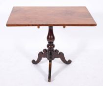 A George III mahogany tripod table, circa 1765,