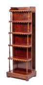 A Victorian mahogany table leaf stand and combined etagere, third quarter 19th century,