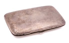 An Edward VII silver cigar case, maker A & J Zimmerman, Birmingham,