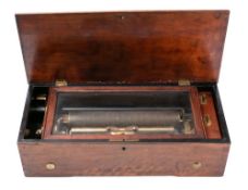A late 19th Century music box: playing ten Scottish airs,